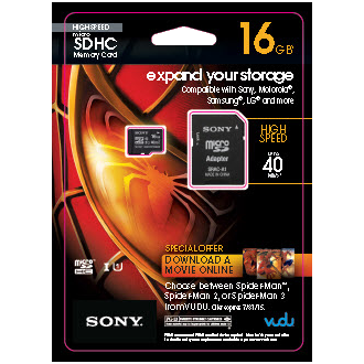 SONY microSDHC High Speed CL10 Memory Card - 16 GB