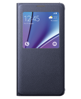 Samsung Galaxy Note5 S-View Flip Cover - Black