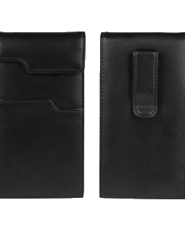 Smartphone Universal Leather Case - Black