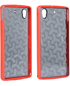 Sony Xperia Z1S Astro Case - Red & Clear
