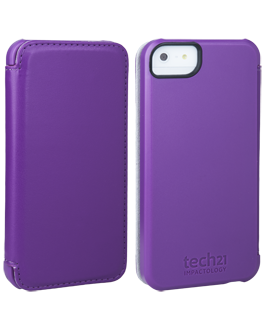 iPhone 5 D3O Impact Snap Case with Cover - Purple