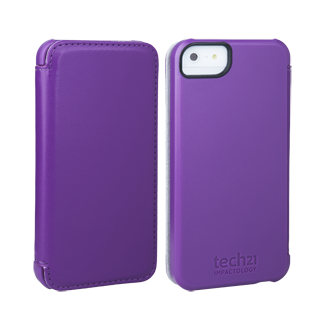 iPhone 5 D3O Impact Snap Case with Cover - Purple