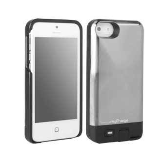 iPhone 5 myCharge Freedom 2000 Charging Case - Silver