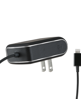 PureGear 5-Watt/1AMP Lightning Tip Wall Charger - Black