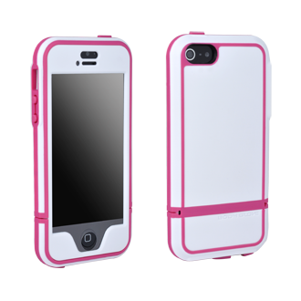 Apple iPhone 5s Body Glove Tracksuit - White and Raspberry