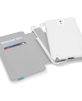 Samsung Galaxy Note 3 Incipio Wallet Case - White & Cyan