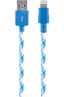 Braided Charge and Sync Cable for Apple Lightning - Blue