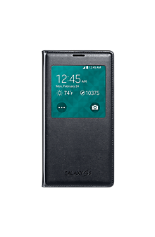 Samsung S-View Flip Cover for Galaxy S 5 - Carbon Black