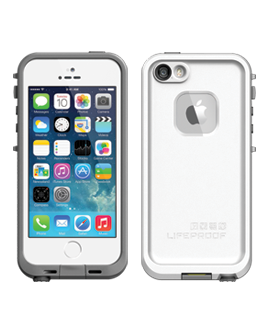 iPhone 5s LifeProof fre Case - White & Grey