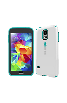 Speck CandyShell for Galaxy S 5 - White with Teal