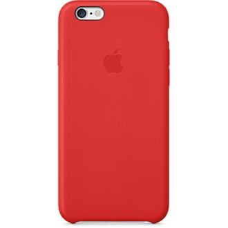 iPhone 6 Leather Case - Bright Red