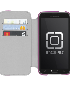 Samsung Galaxy S5 Incipio STOWAWAY Case - Pink & White