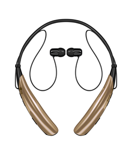 LG Tone Pro Stereo Bluetooth Headset - Gold