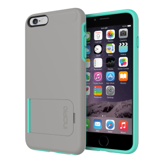 iPhone 6 Plus Incipio KICKSNAP Case - Grey and Mint