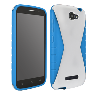 Alcatel OneTouch Fierce 2 Iceberg Protective Cover - White & Blue