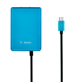 T-Mobile 3.1AMP Micro USB Wall Charger - Black and Blue