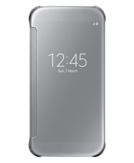 Samsung Galaxy S 6 edge S-View Cover - Clear & Silver