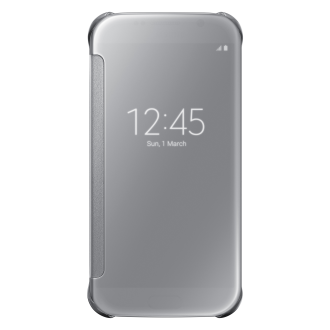 Samsung Galaxy S 6 edge S-View Cover - Clear & Silver