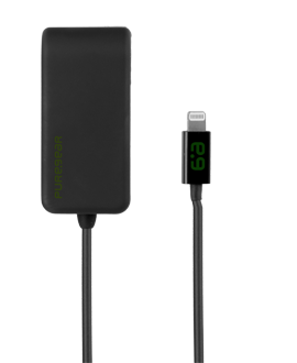 PureGear 12W/2.4A Wall Charger with Lightning Connector - Black