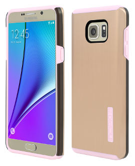 Samsung Galaxy Note5 Incipio DualPro Shine Case - Gold & Blush