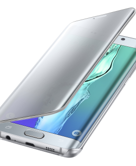 Samsung Galaxy Note5 S-View Clear Flip Cover - Clear & Silver