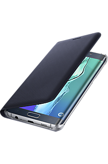 Wallet Flip Cover for Samsung Galaxy S 6 edge+ - Black Sapphire