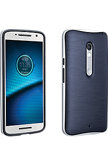 Soft Cover with Bumper for DROID Maxx 2 - Navy