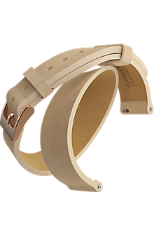 Watch Band for Moto 360 2nd Gen for Women - Blush Leather Double Wrap