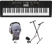 Casio - Portable Keyboard With 61 Piano-style Keys - Black