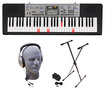 Casio - Portable Keyboard With 61 Piano-style Lighted Keys - Black
