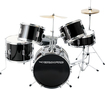 Drumfire - 5-piece Drum Set - Gloss Black