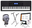 Casio - Portable Keyboard With 76 Piano-style Touch-sensitive Keys - Black