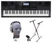 Casio - Portable Keyboard With 76 Touch-sensitive Keys - Black