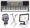 Yamaha - Portable Keyboard With 61 Full-size Touch-sensitive Keys - Gray