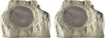 Insignia™ - Simulated Rock Outdoor Speakers (pair) - Gray