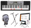 Casio - Portable Keyboard With 61 Piano-style Lighted Keys - Black