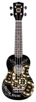 Woodrow - Denny Boston Bruins 4-string Soprano Ukulele - Blue/yellow/white