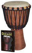 Tycoon Percussion - Djembe Instrument Starter Kit - Brown/tan