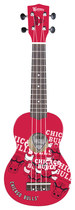 Woodrow - Denny Chicago Bulls 4-string Soprano Ukulele - Red/black/white