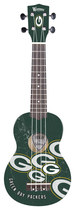 Woodrow - Denny Green Bay Packers 4-string Soprano Ukulele - Green/yellow/white