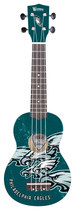 Woodrow - Denny Philadelphia Eagles 4-string Soprano Ukulele - Green/black/white/silver